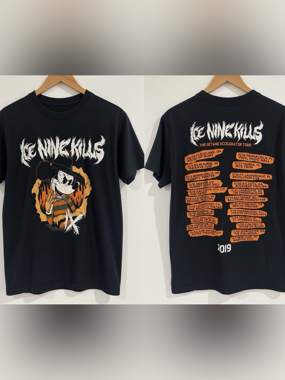Ice Nine Kills Freddy Krueger Tour T-shirt